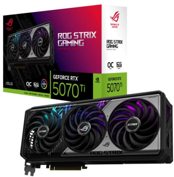 ASUS NVIDIA RTX 5070 Ti 16GB GDDR7 - ROG-STRIX-RTX5070TI-O16G-GAMING