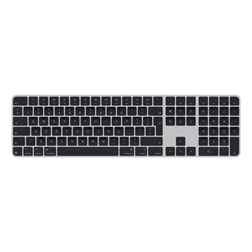 Apple Magic Keyboard (2024) w Touch ID and Numeric Keypad - Hungarian - Black Keys