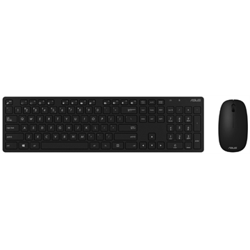 ASUS Desktop W5000 - Vezeték nélküli billentyűzet és egér - HU - Fekete
