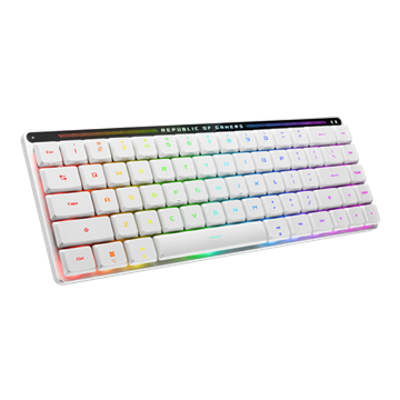 ASUS ROG Falchion RX Low Profile vezeték nélküli billentyűzet - Fehér HU piros