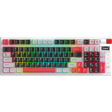 MONKA Storm vezeték nélküli gaming billentyűzet - Fehér - US MONKA Violet Linear
