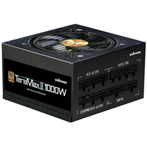 Zalman 1000W - TeraMax2 - ZM1000-TMX2 - 80+ Gold ATX3.0 - GEN5.0 - Moduláris - Fekete Tápegység