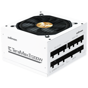 Zalman 1200W - TeraMax2 - ZM1200-TMX2 WH - 80+ Gold ATX3.0 - GEN5.0 - Moduláris - Fehér Tápegység