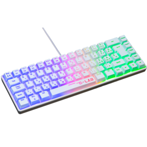 The G-Lab Gamer Billentyűzet - KEYZ HYDROGEN WHU (RGB LED, TKL, USB, fehér, magyar)